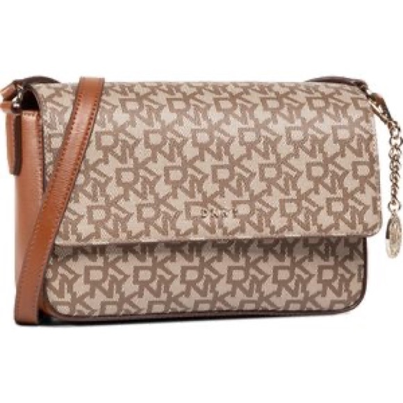 Dkny Handbags - DkNY logo crossbody bag brown  🌸